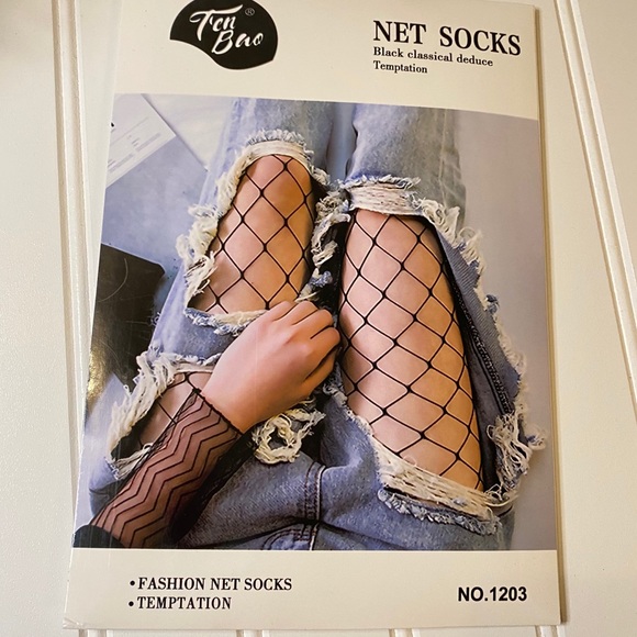 Black fishnet tights - Picture 2 of 4